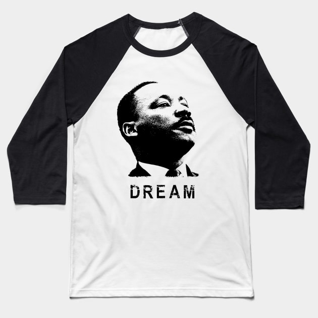 Martin Luther King Baseball T-Shirt by phatvo